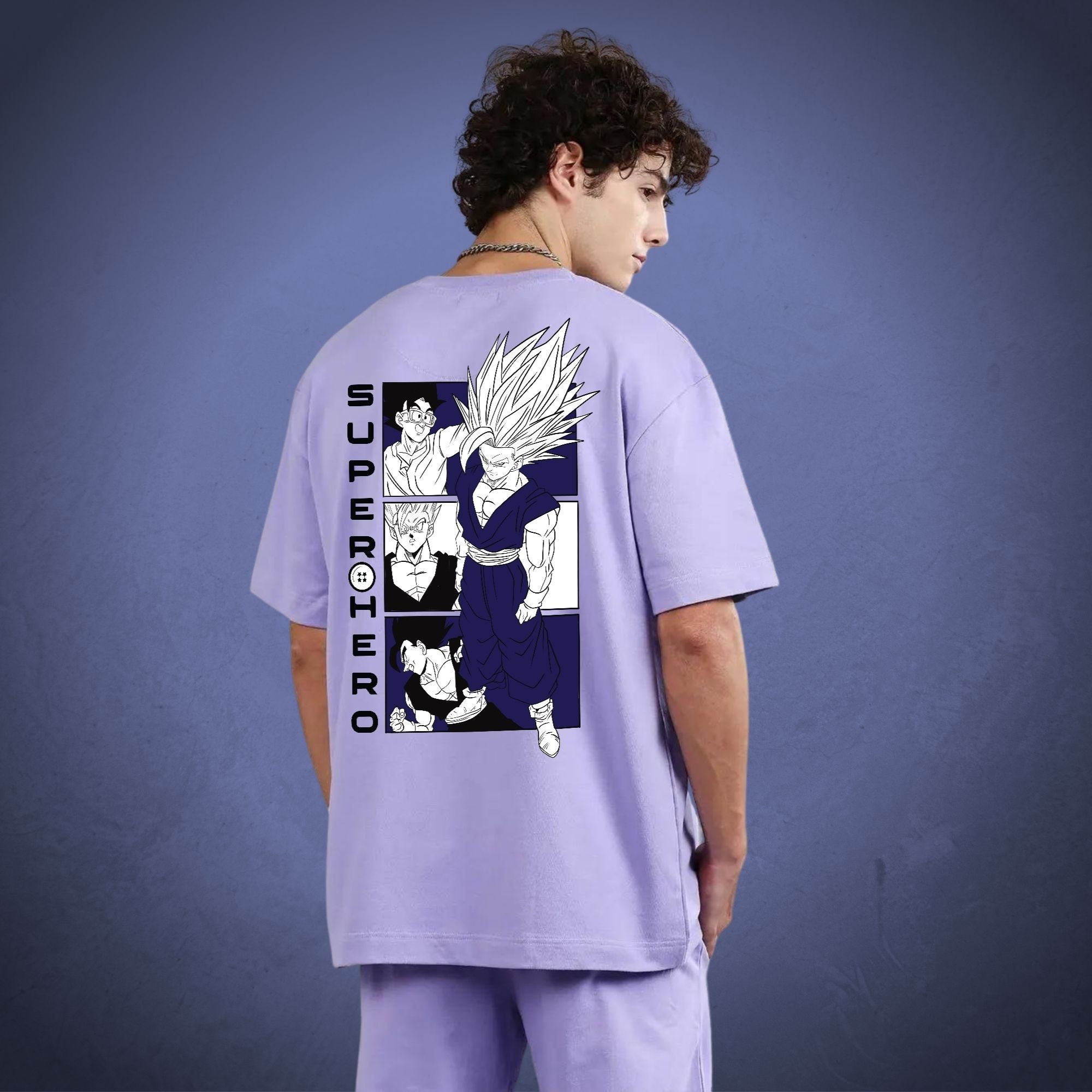 Camiseta de anime grande da Besta Gohan