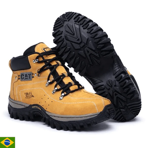 Combo Bota  Original Em Couro + Cinto Carteira e Relogio F