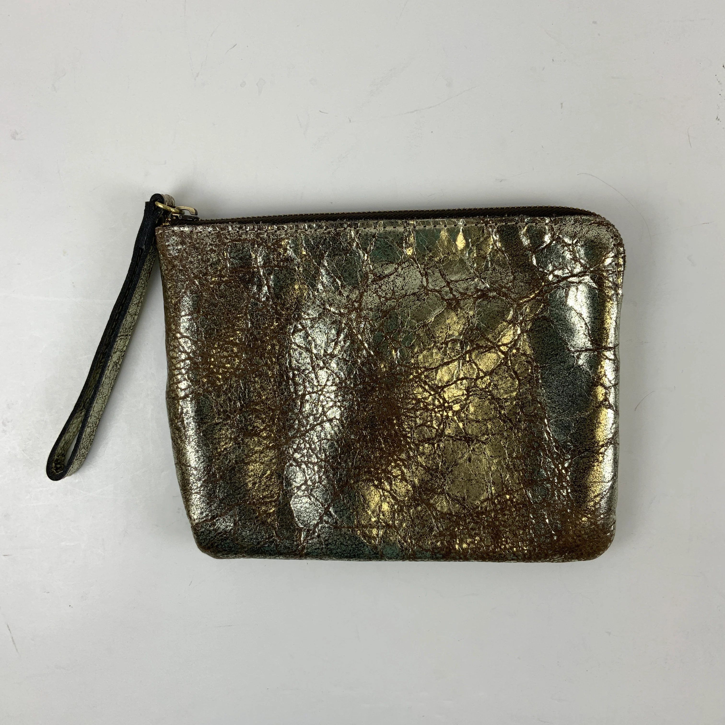 Elegant Metallic Textured Clutch