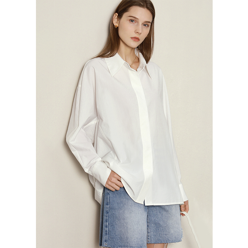 tax weight Amii Minimalism Women Shirts Office Lady Blouse For Women Loose Solid Elegant Blusas Ladies Clothing Casual Female Tops 12230012